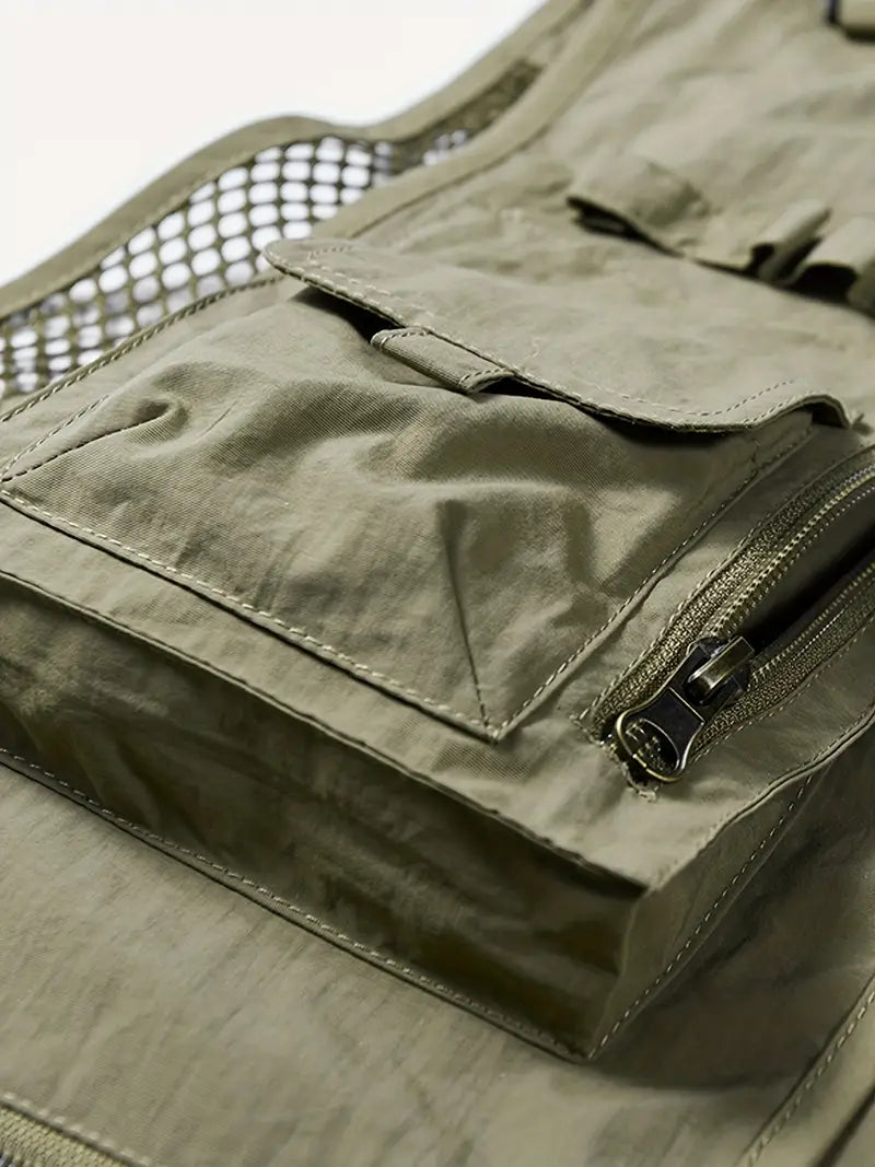 Men's Zip-Up Cargo Vest