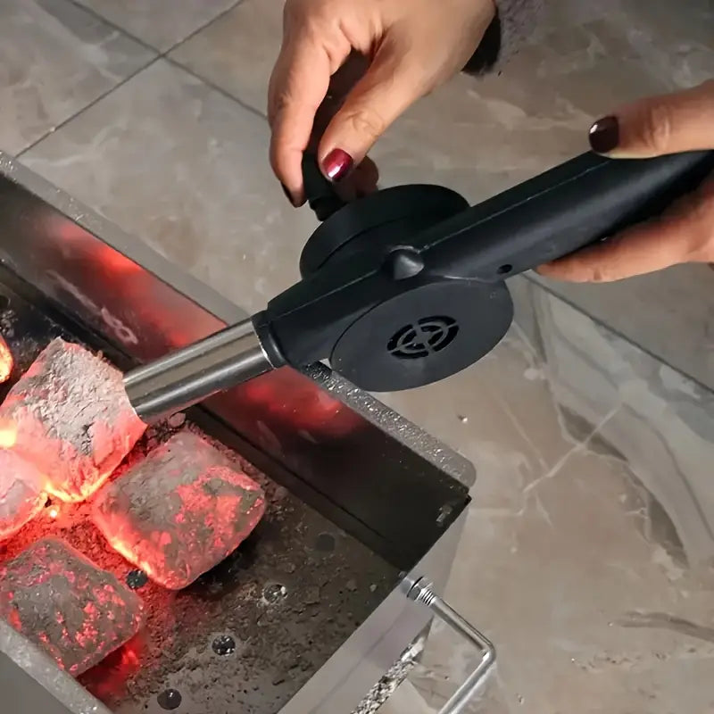 Hand Crank BBQ Grill Fan