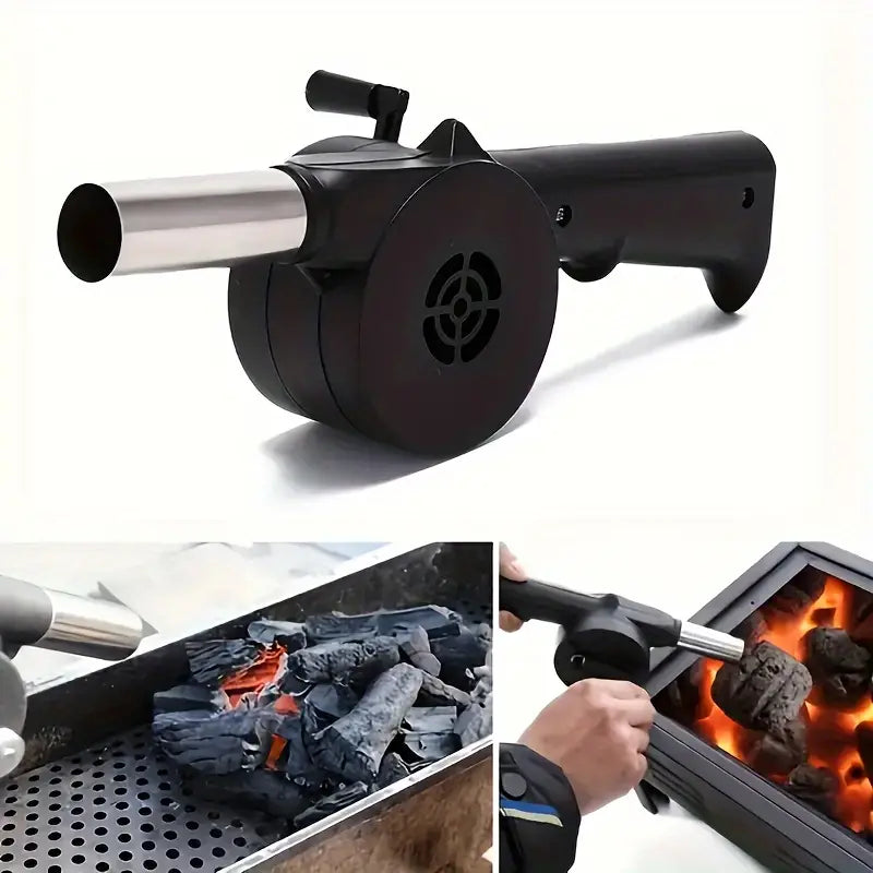 Hand Crank BBQ Grill Fan