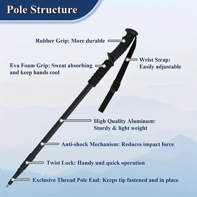 Ultralight Nordic Trekking Poles