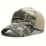 Unisex Camo American Flag Baseball Cap