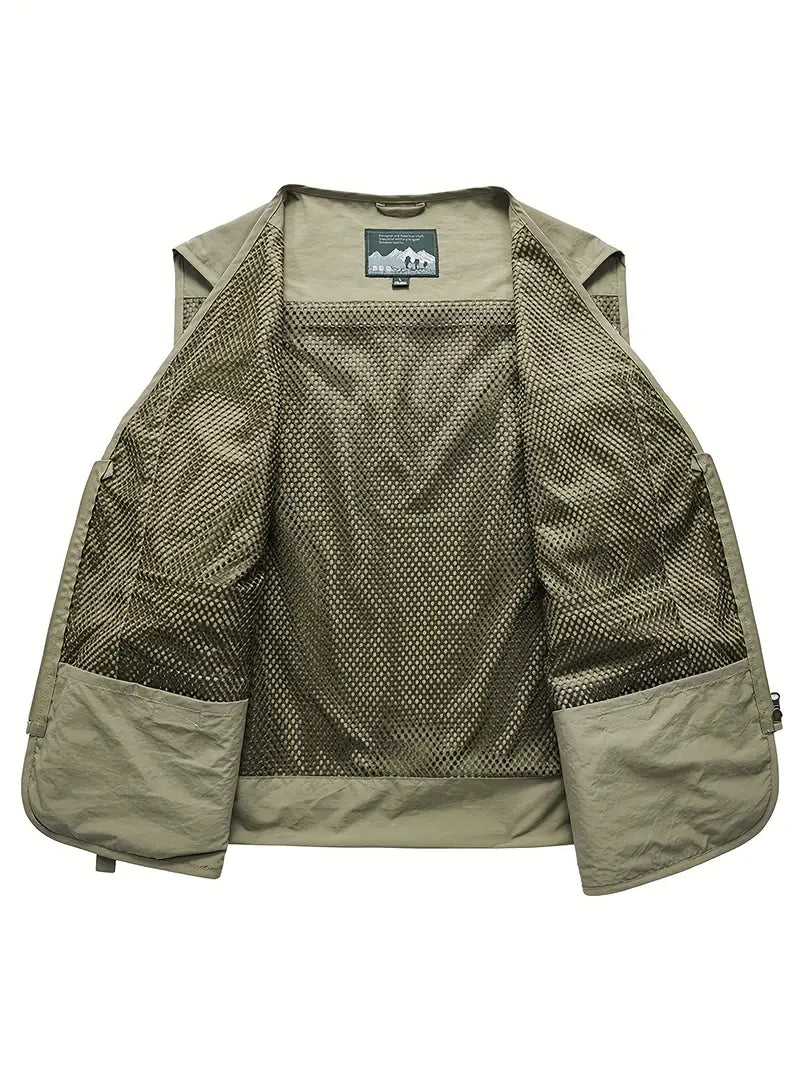 Men's Zip-Up Cargo Vest