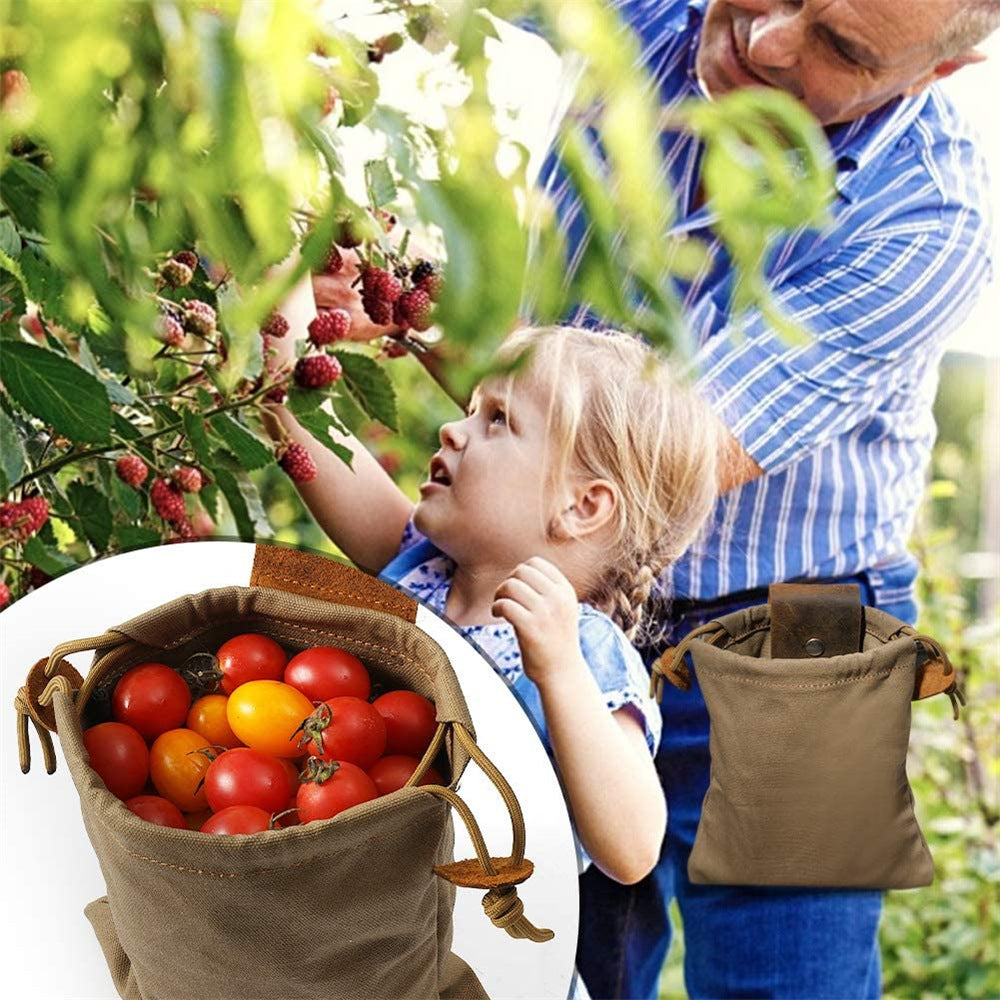 Leather Foraging Bag