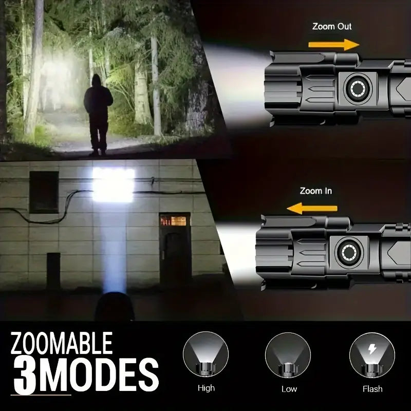 Rechargeable LED Flashlight Set