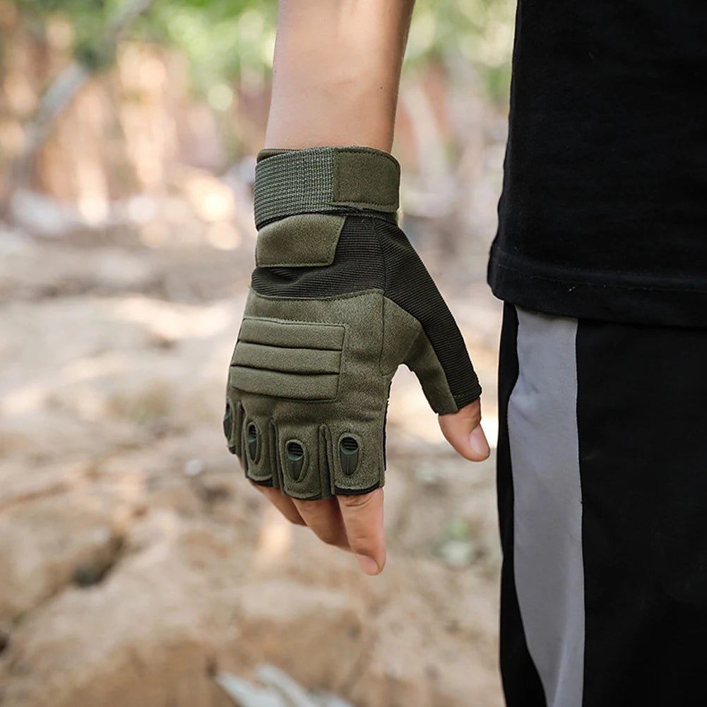 Half Finger Tactical Army Gloves