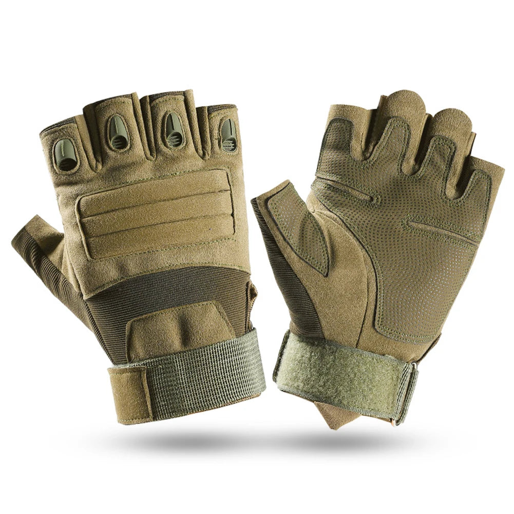 Half Finger Tactical Army Gloves