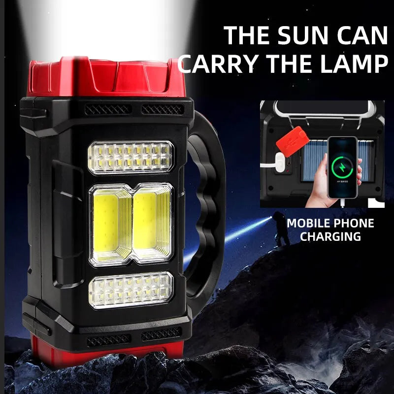 Solar Powered Rechargeable LED Camping Light