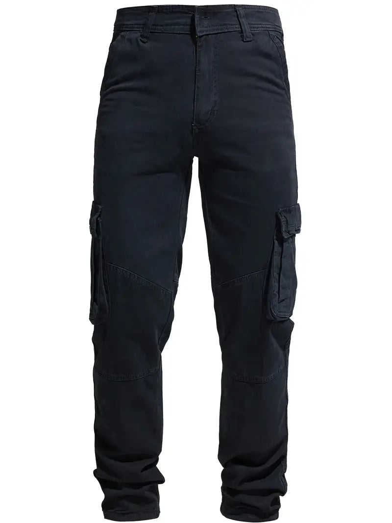 Men's Solid Cargo Pants