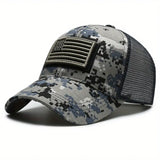 Unisex Camo American Flag Baseball Cap