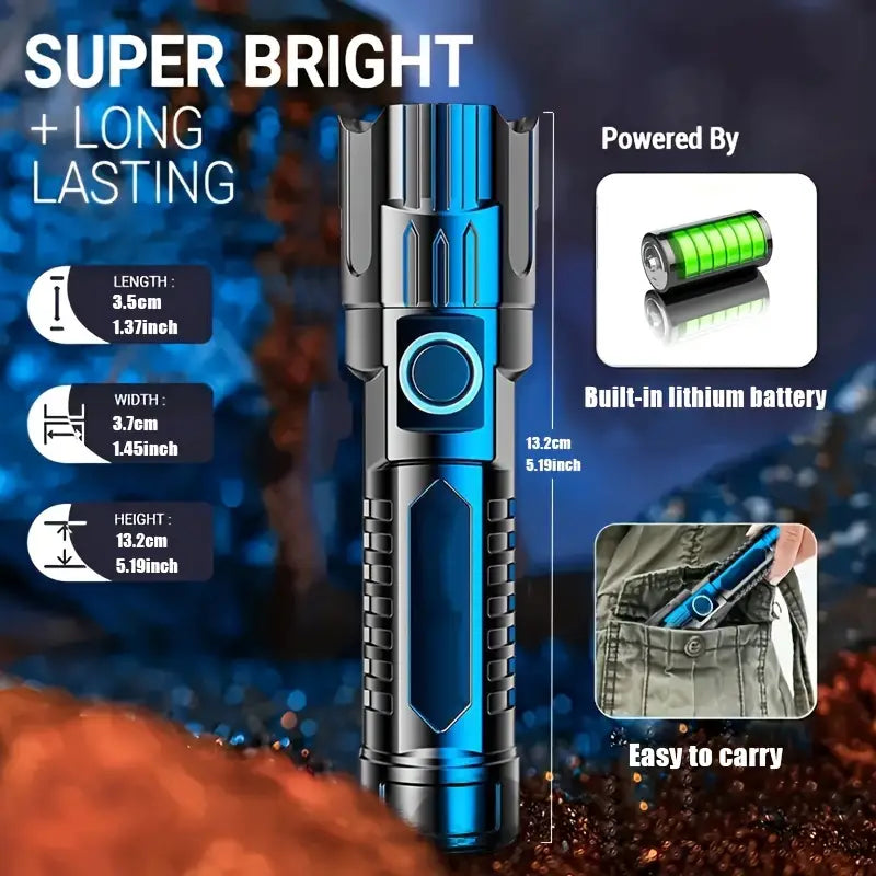 Rechargeable LED Flashlight Set