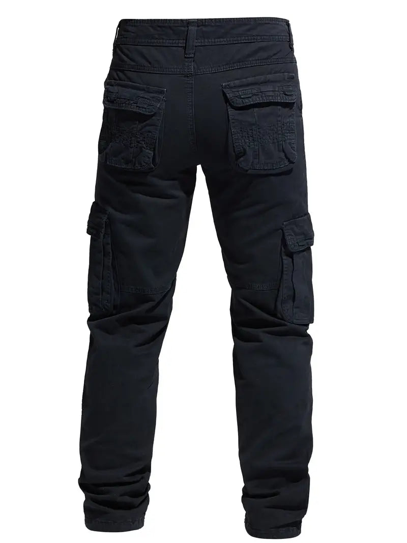 Men's Solid Cargo Pants