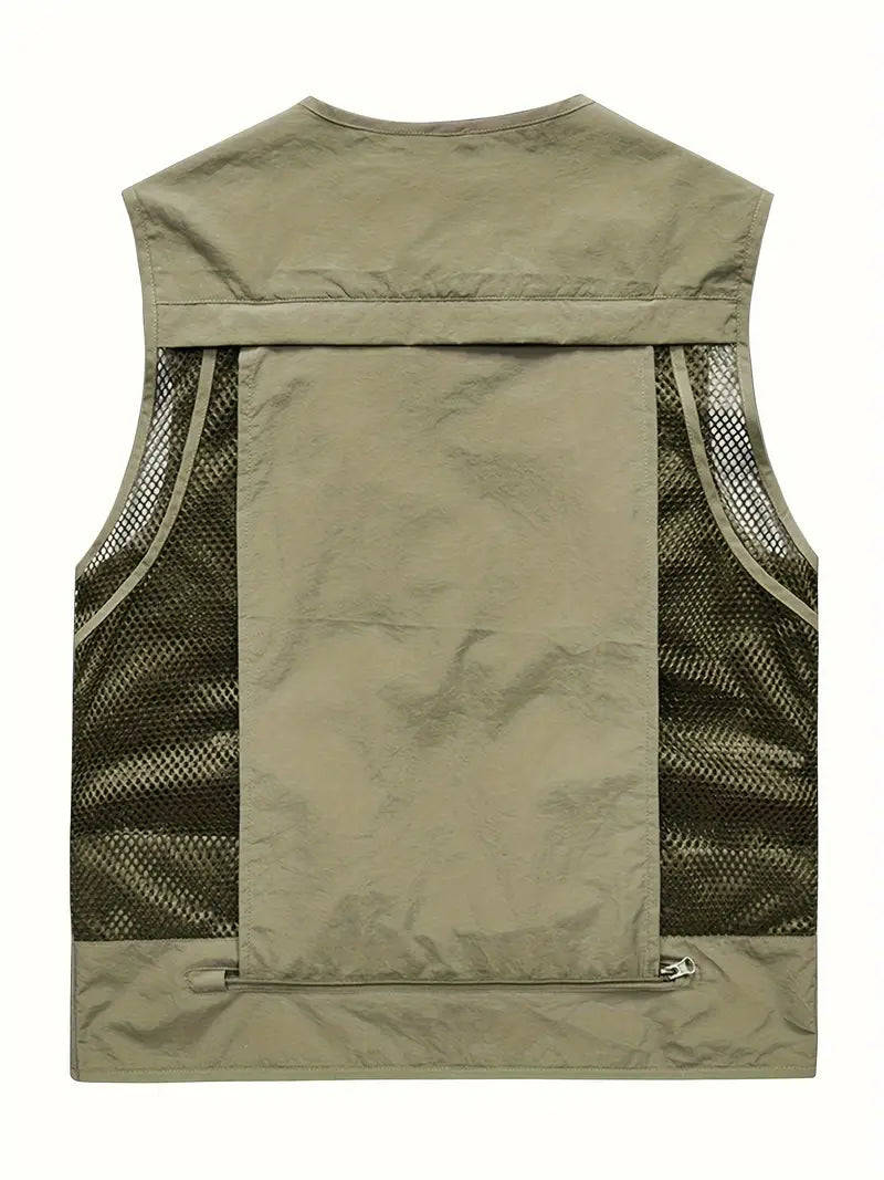 Men's Zip-Up Cargo Vest