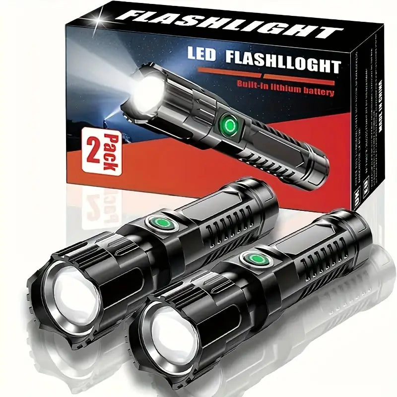 Rechargeable LED Flashlight Set