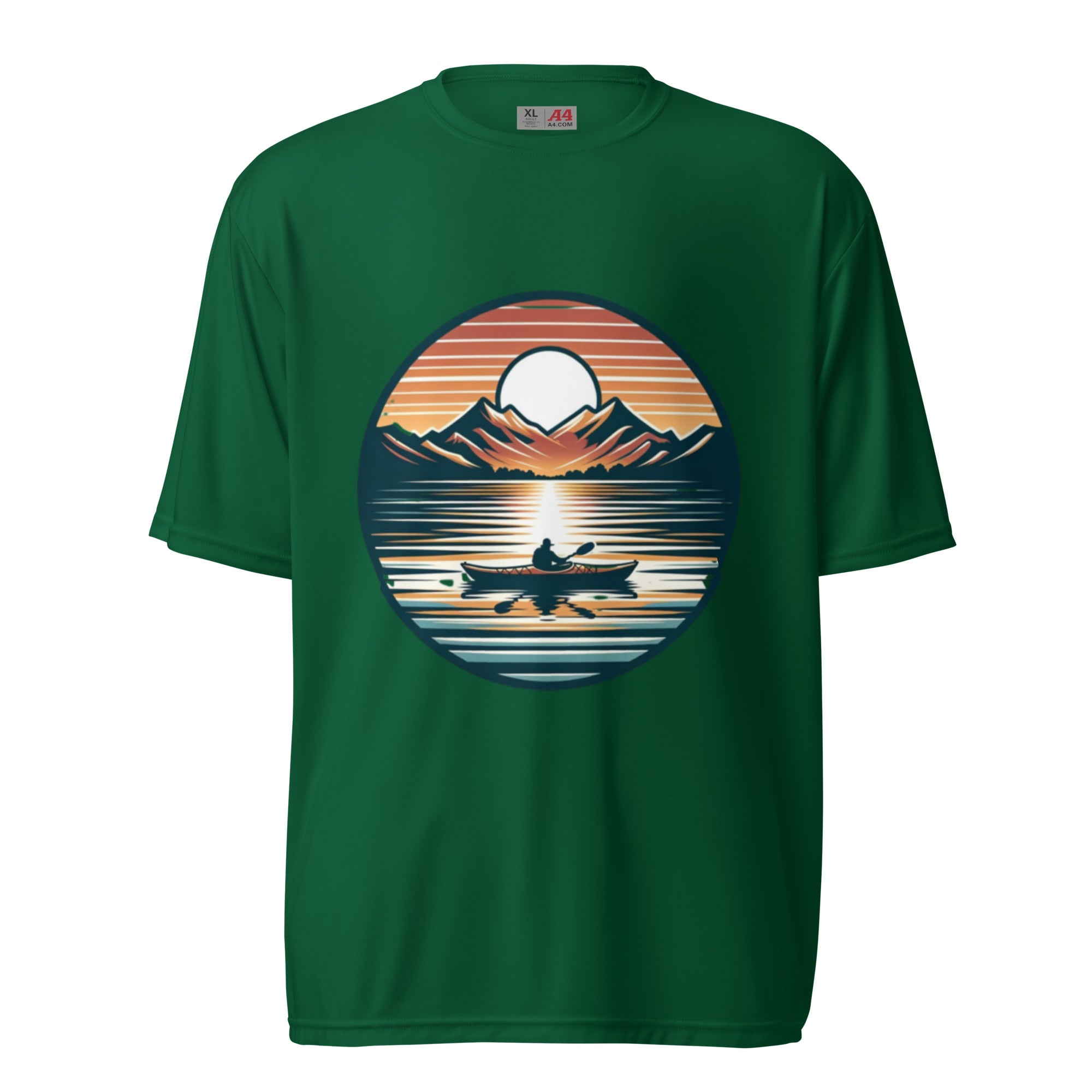 Kayak on a Calm Lake at Sunrise T-Shirt