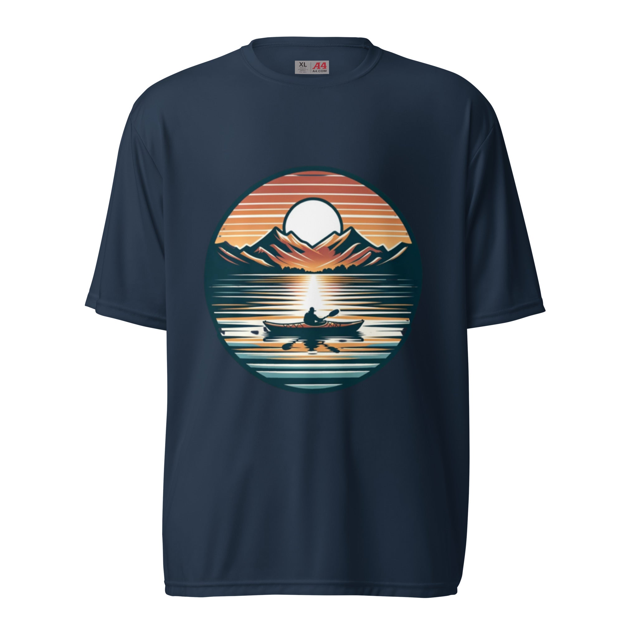 Kayak on a Calm Lake at Sunrise T-Shirt