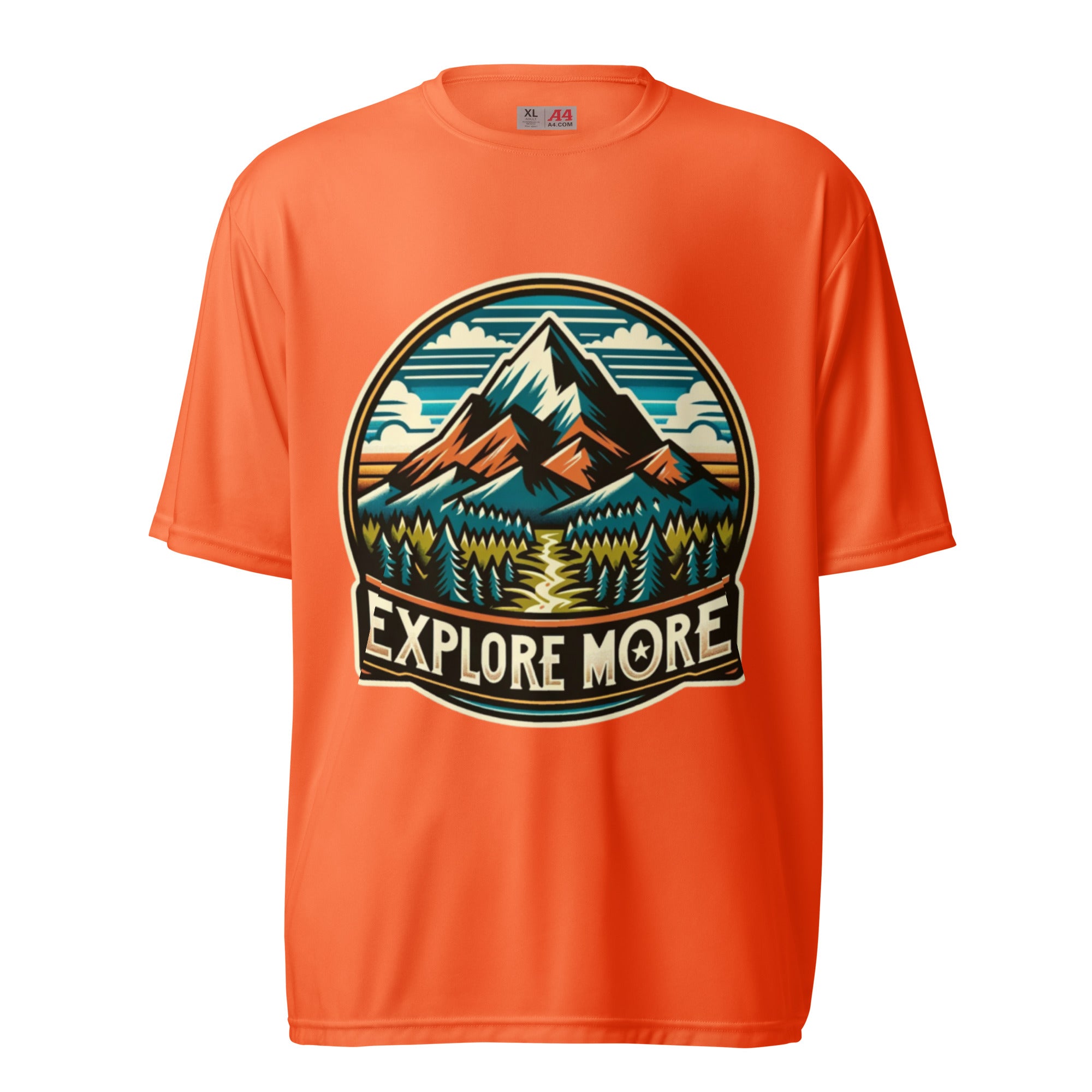 Colorful graphic that embodies the Spirit of Hiking T-Shirt