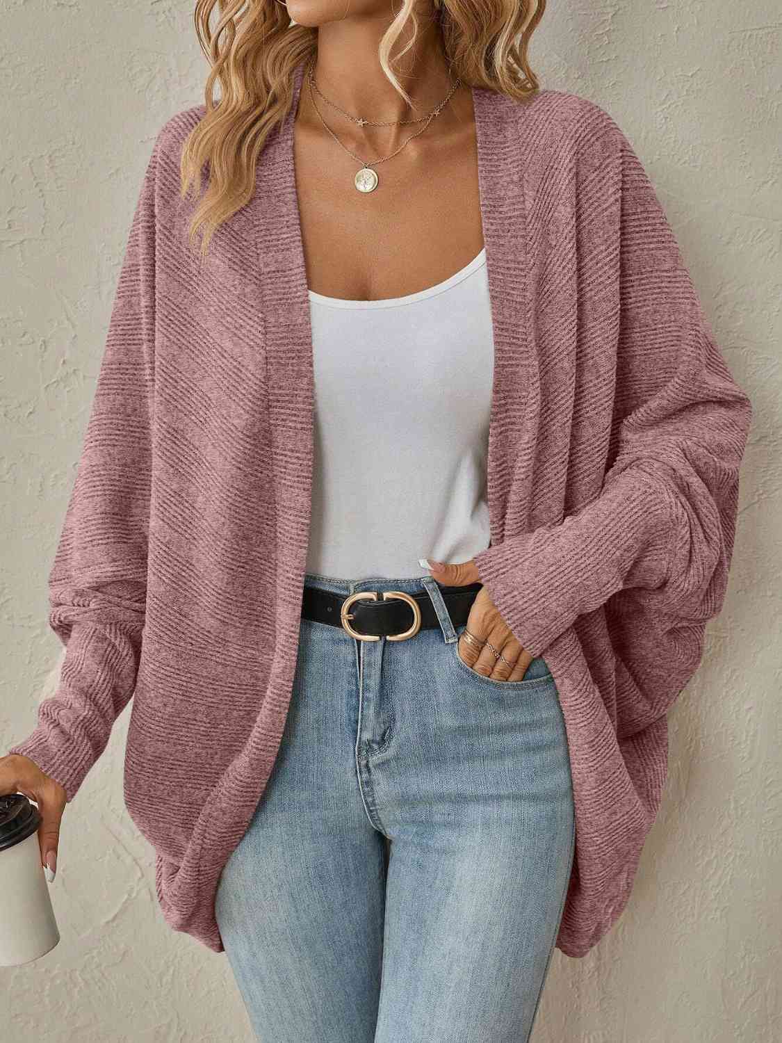 Dropped Shoulder Cardigan