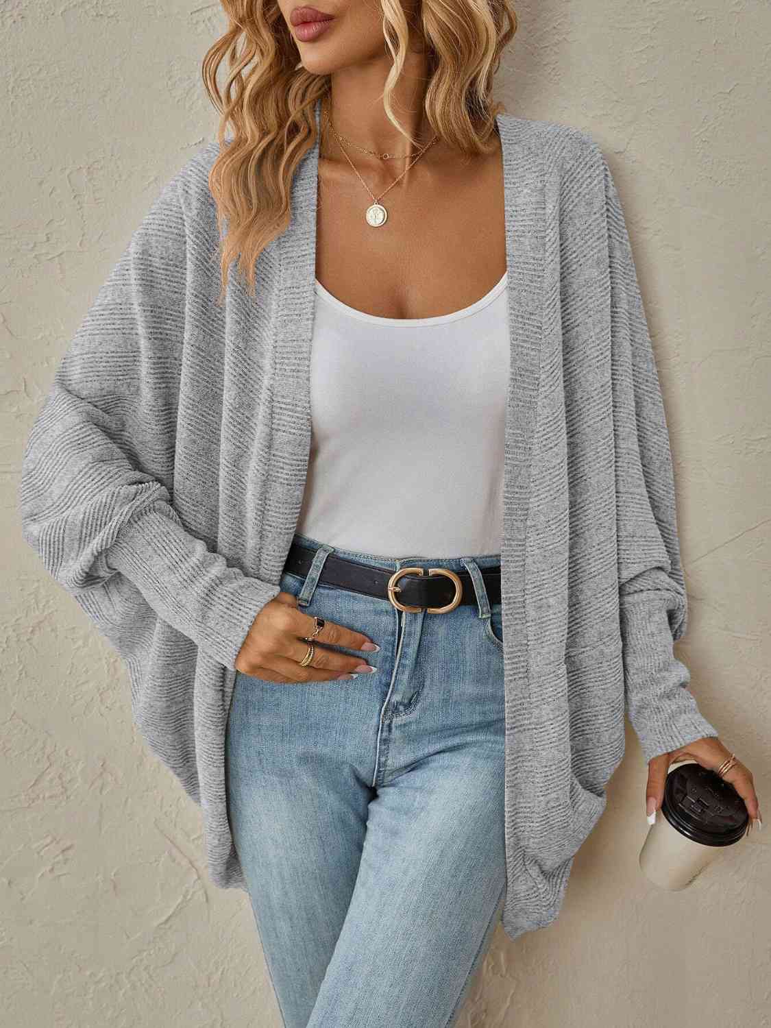 Dropped Shoulder Cardigan