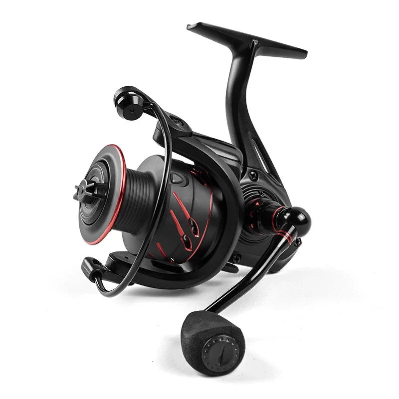 Black Reel with Spool Spinning